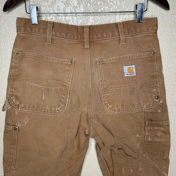 Carhartt Double Knee Duck Pants Size 32x30 Made in USA Loose Original Fit - Picture 6 of 9
